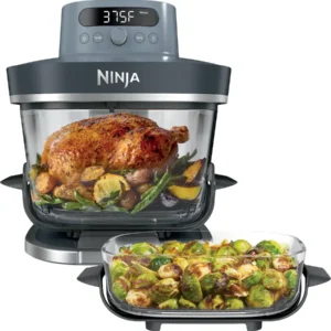 Ninja - Crispi Pro 6-in-1 Countertop Glass Air Fryer - Cyberspace (Used)